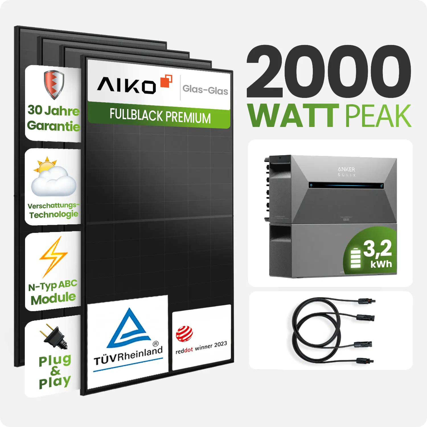 Tepto 2000W Balkonkraftwerk MaxPower mit 3,2 kWh Speicher Tepto 2000W Balkonkraftwerk MaxPower mit 3,2 kWh Speicher