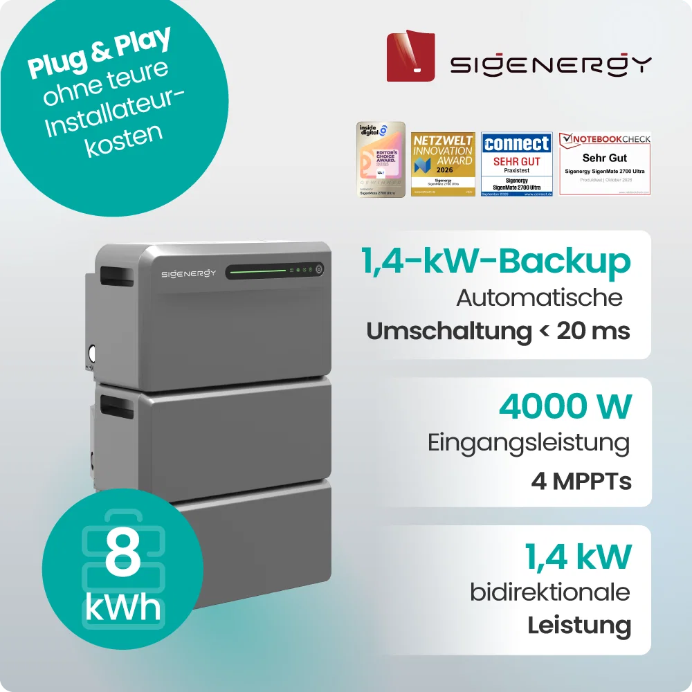 Sigenergy SigenMate Speicherpaket 8,064kWh