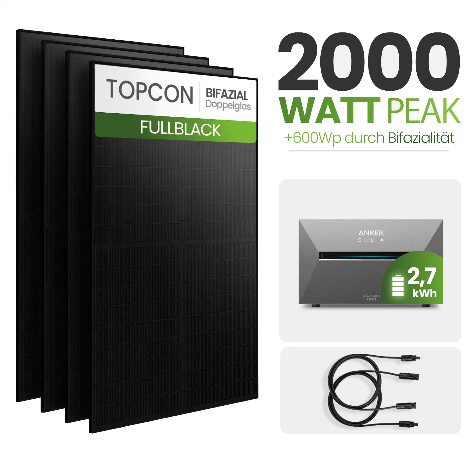 Tepto 2000W Balkonkraftwerk MaxPower mit 2,68 kWh Speicher Anker 3