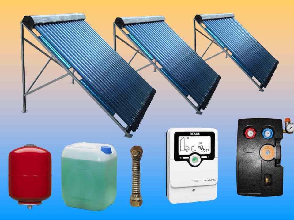 Solarthermie Komplettset 