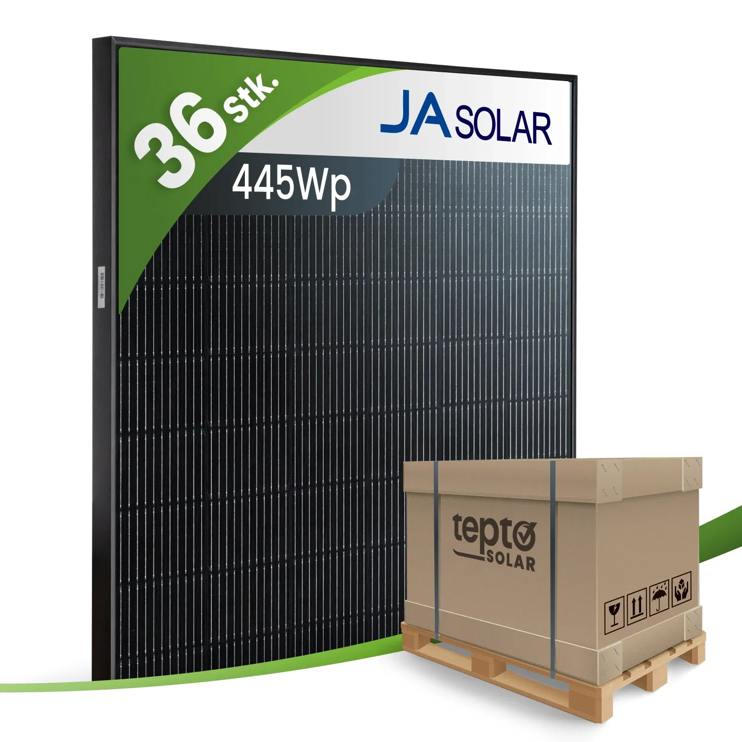 JA Solar JAM54D41-LB/445Wp Bifazial Glas-Glas Fullblack (Palette) JA Solar JAM54D41-LB/445Wp Bifazial Glas-Glas Fullblack (Palette)