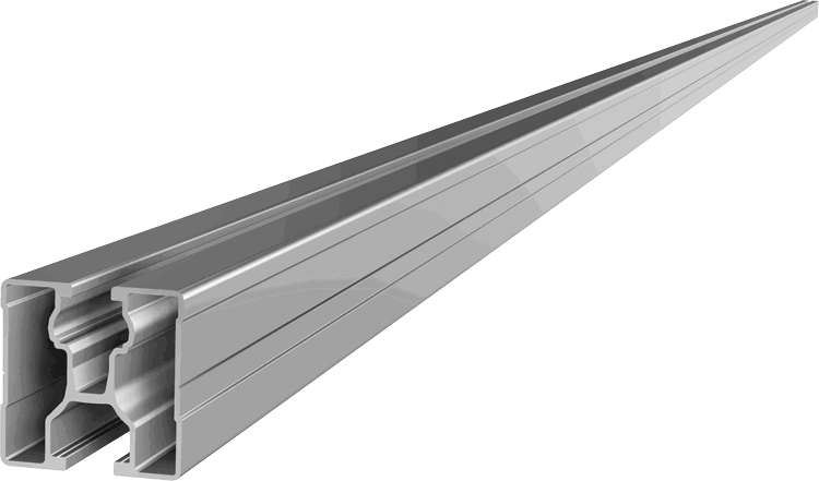 Aluminiumextrusion, Schiene, lineare Führung, U-Kanal, Silberfarben