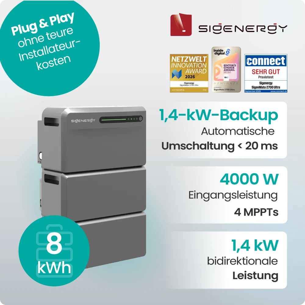 Sigenergy SigenMate Speicherpaket 8,064kWh