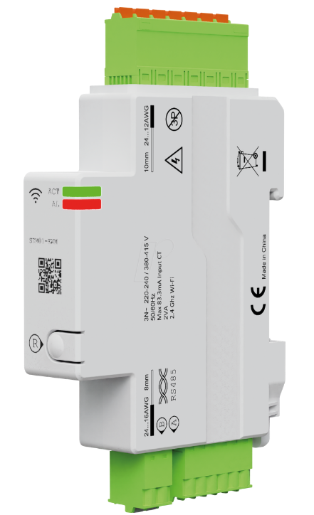 DIN-Schienenmodul, Relaismodul, 24-240V, WLAN, grüner Anschluss