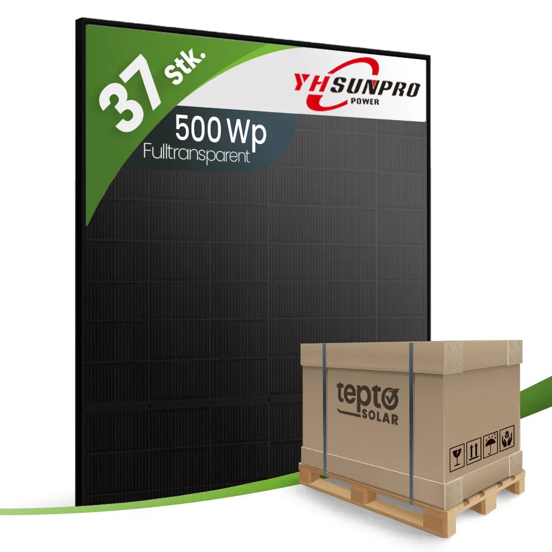 Sunpro SPDG500-N108R12/500W Topcon Bifazial Glas-Glas Fulltransparent (Palette) Sunpro SPDG500-N108R12/500W Topcon Bifazial Glas-Glas Fulltransparent (Palette)