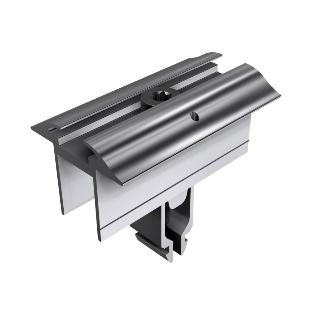 Schiene, Klemmhalter, Aluminium, Metall, Schienensystem