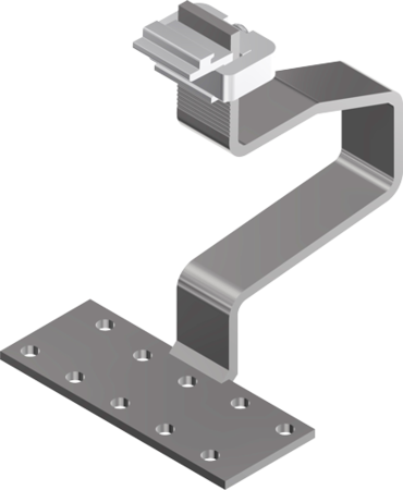 L-Adapter, Schiene, Metall, Vorrichtung, Montage