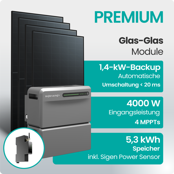 Tepto 2000W Balkonkraftwerk Premium mit Sigenergy SigenMate