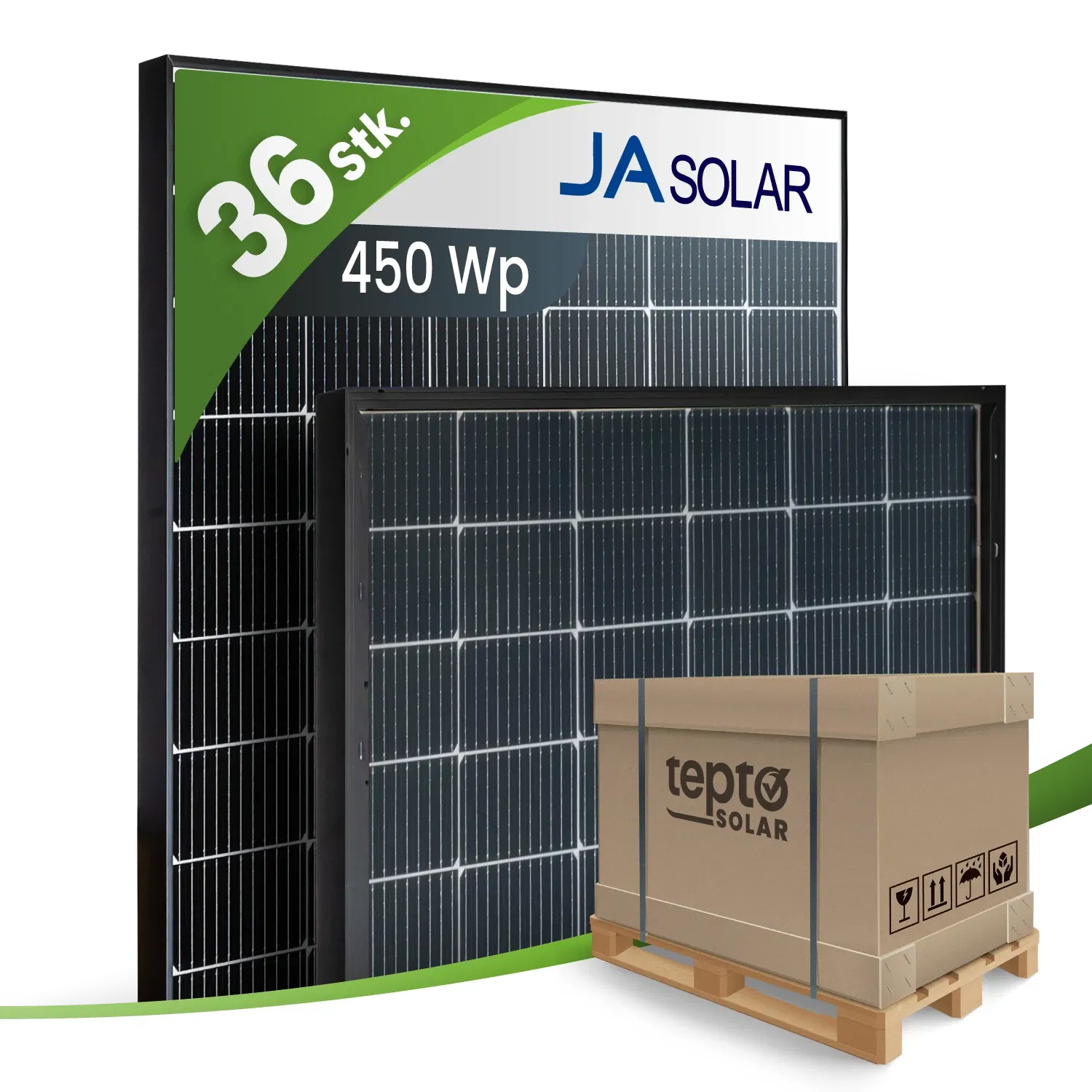 JA Solar JAM54D40-LB/450Wp Bifazial Glas-Glas Black Frame (Palette) JA Solar JAM54D40-LB/450Wp Bifazial Glas-Glas Black Frame (Palette)