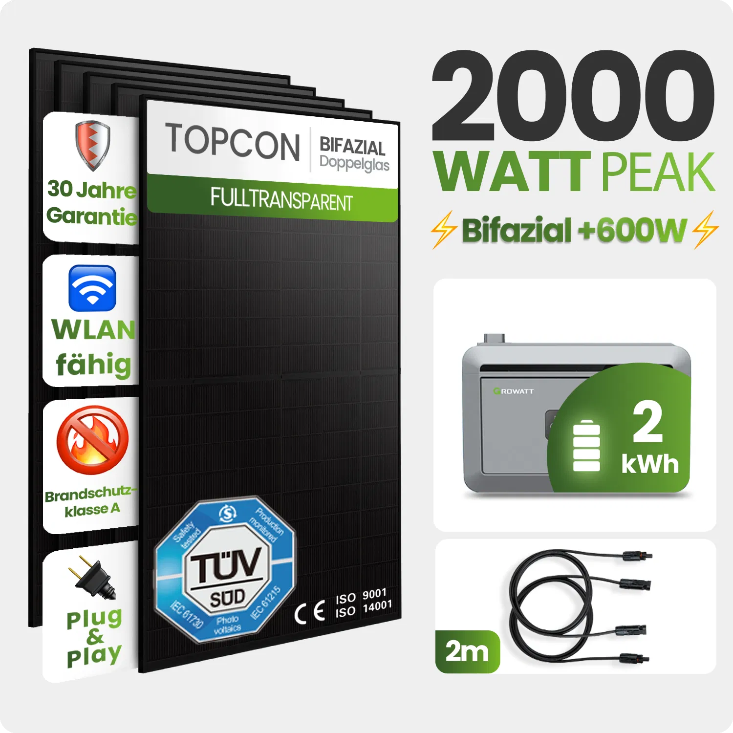 Tepto 2000W Balkonkraftwerk MaxPower mit 2 kWh Speicher Tepto 2000W Balkonkraftwerk MaxPower mit 2 kWh Speicher