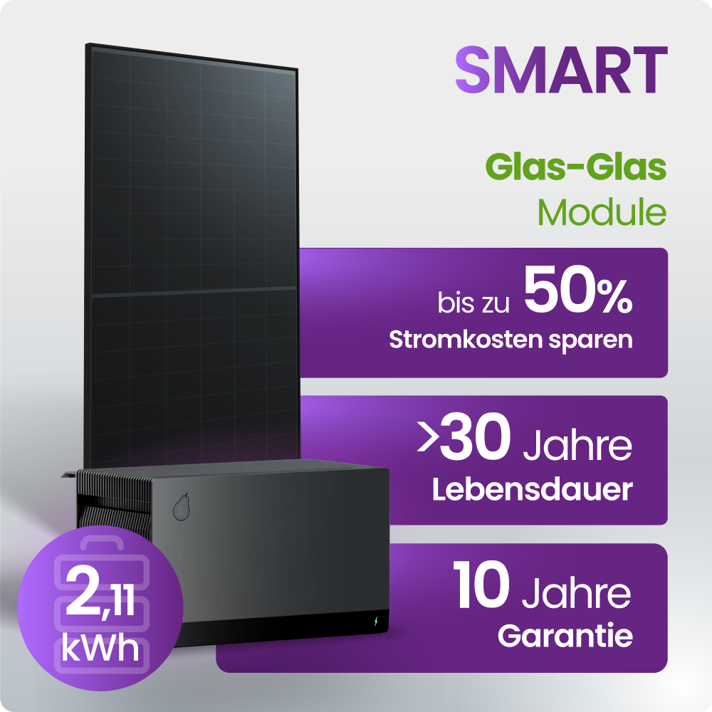 Solarspeicher, Solarmodul, Glas-Glas, Lebensdauer, Stromkosten sparen