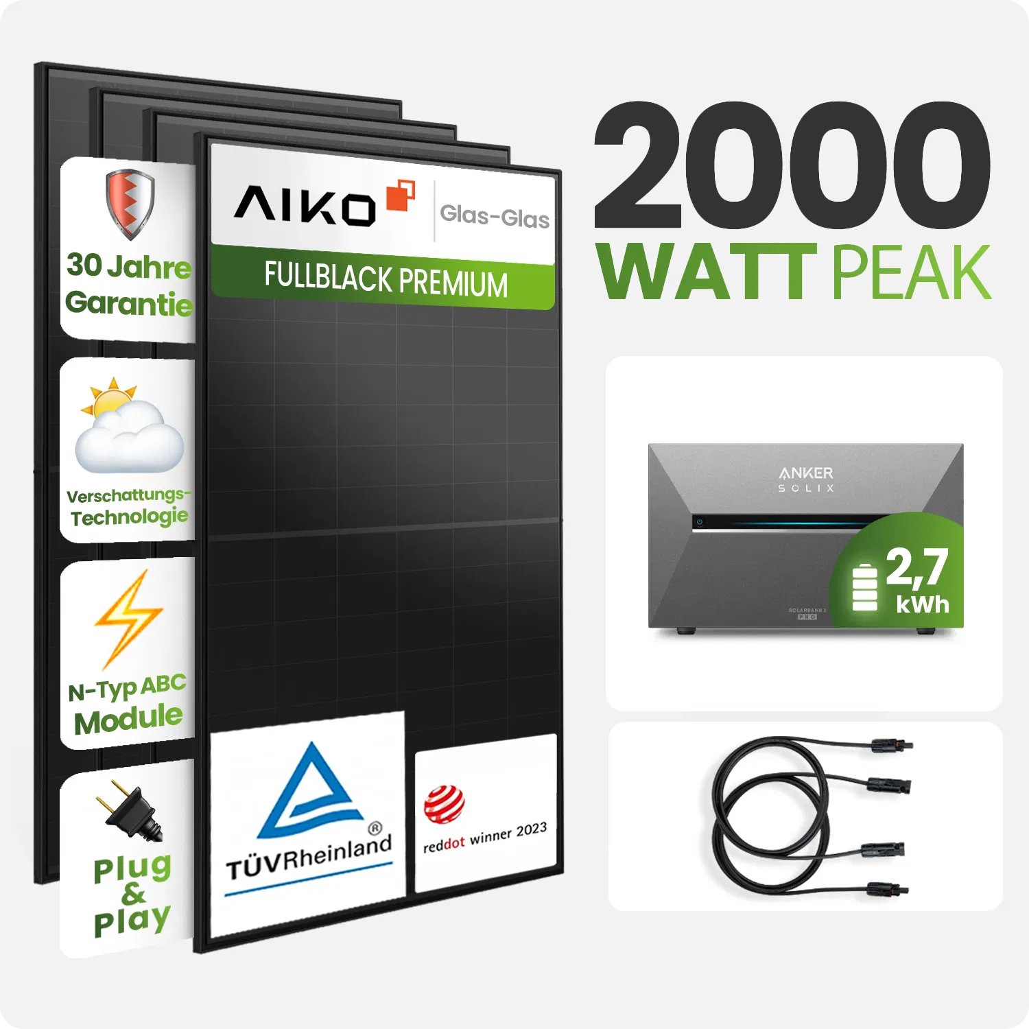 Tepto 2000W Balkonkraftwerk MaxPower mit 2,68 kWh Speicher Anker 3 Tepto 2000W Balkonkraftwerk MaxPower mit 2,68 kWh Speicher Anker 3