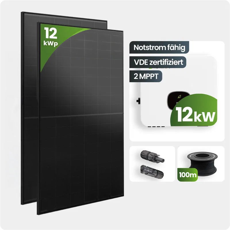 Solarmodul, PV-Modul, 12 kWp, Monokristallin, Solaranlage
