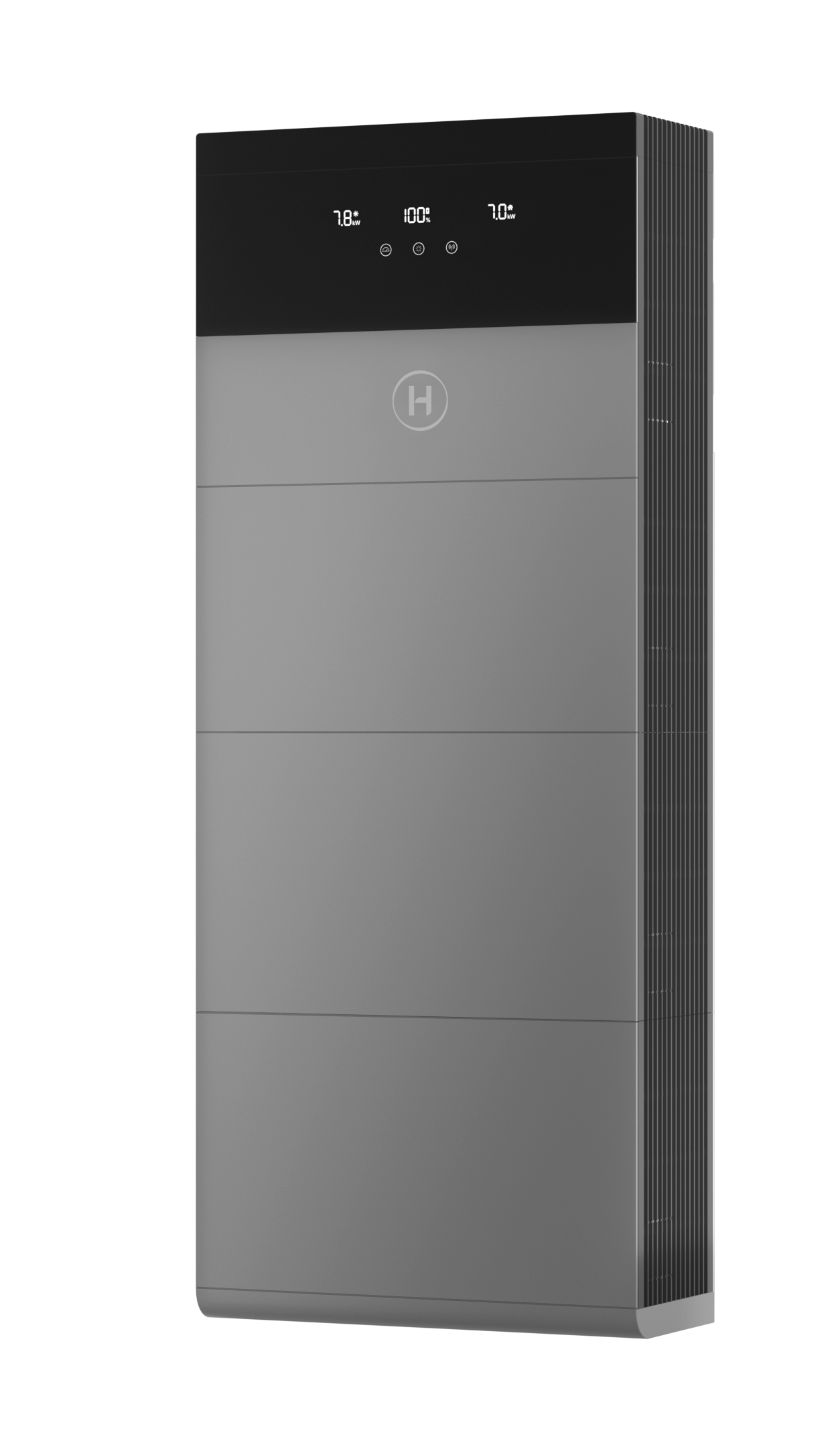 Heizgerät, Elektrischer Ofen, Gehäuse grau, Bedienfeld, Kante/Standgerät