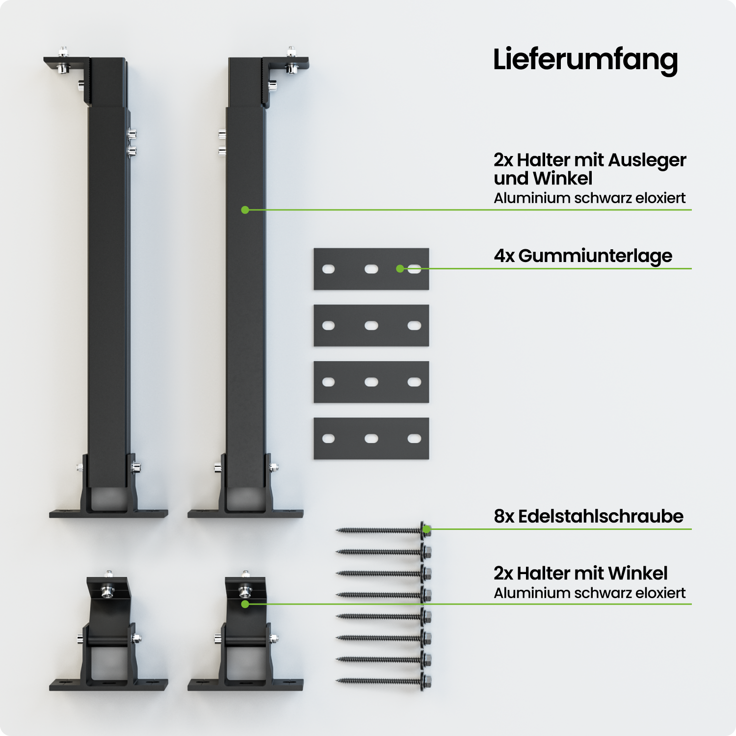 aluminium, halter, winkel, schrauben, unterlage