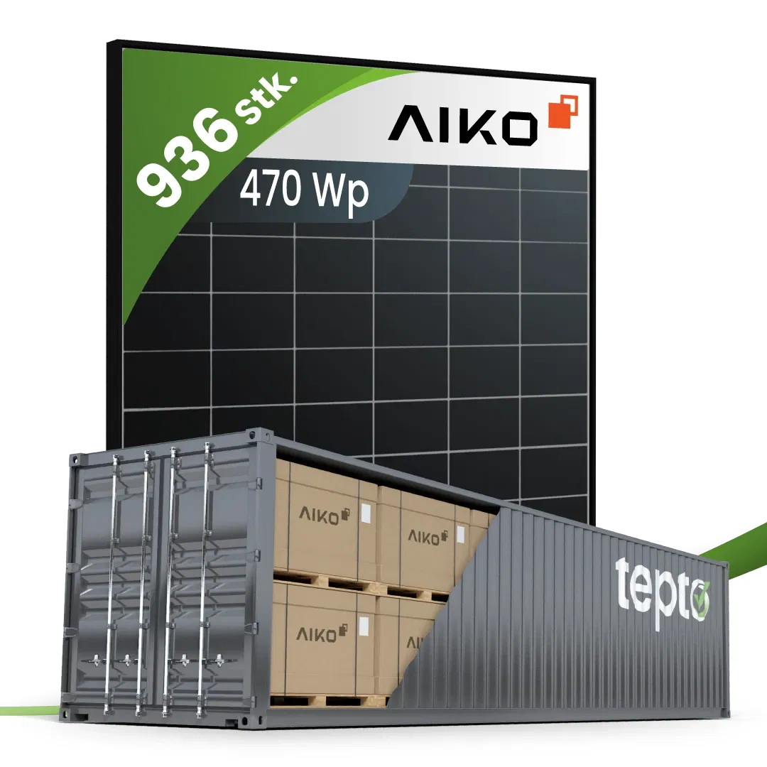 Aiko MAH54MW/470Wp-G2-Neostar 2P Monofazial Black Frame (Container) Aiko MAH54MW/470Wp-G2-Neostar 2P Monofazial Black Frame (Container)