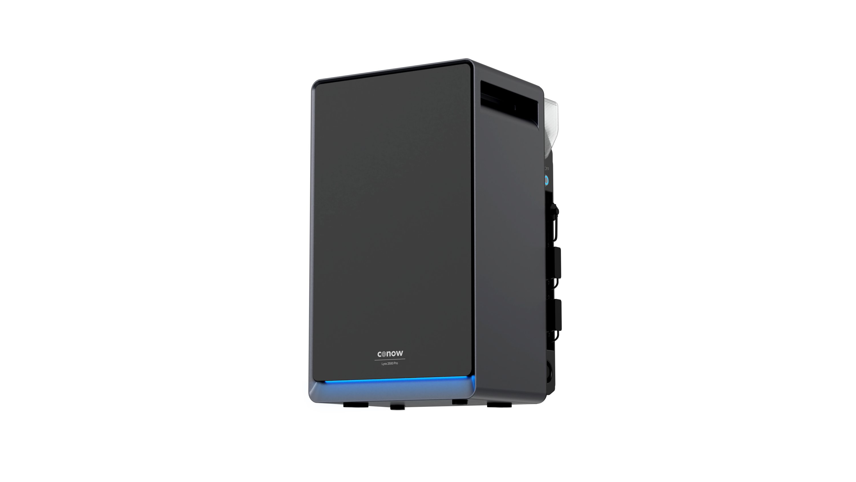 Server, Turm, Schwarz, PC, Kühlung blau