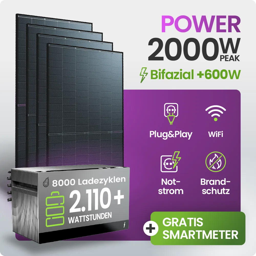 Tepto Power 4 Balkonkraftwerk mit FoxEss Avocado 22 Pro