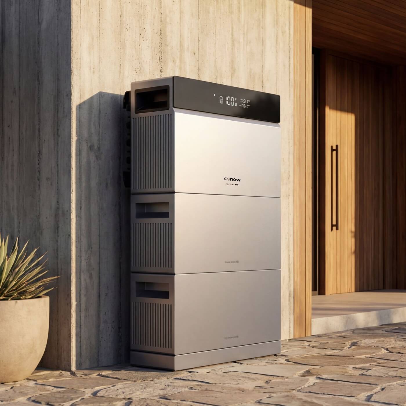 Speicherbox, Speichercontainer, Außengerät, Kühl-/Heizsystem, Geräteblock