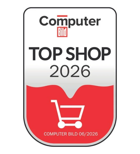 top shop 2026, computer bild, awards badge, cart icon, logo badge