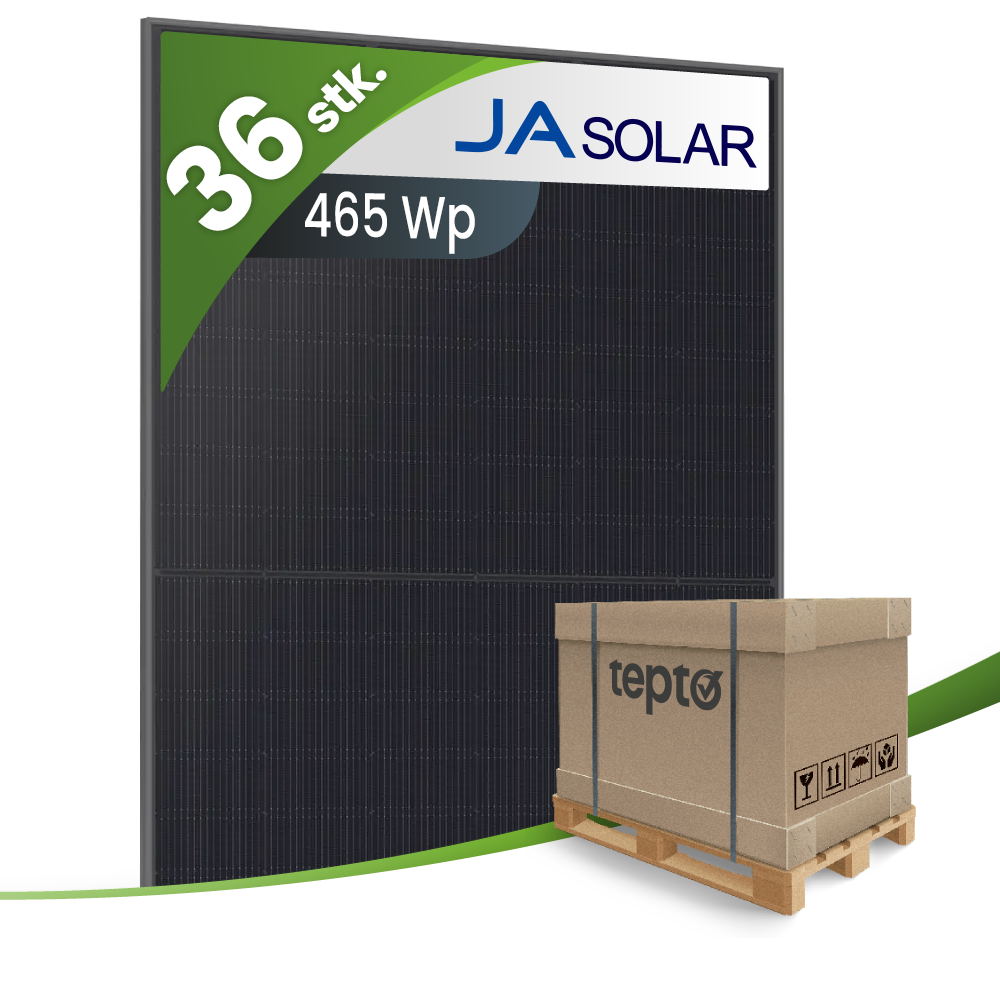 Solarmodul, Photovoltaik, 465 Wp, Solarenergie, Schwarz-Blau