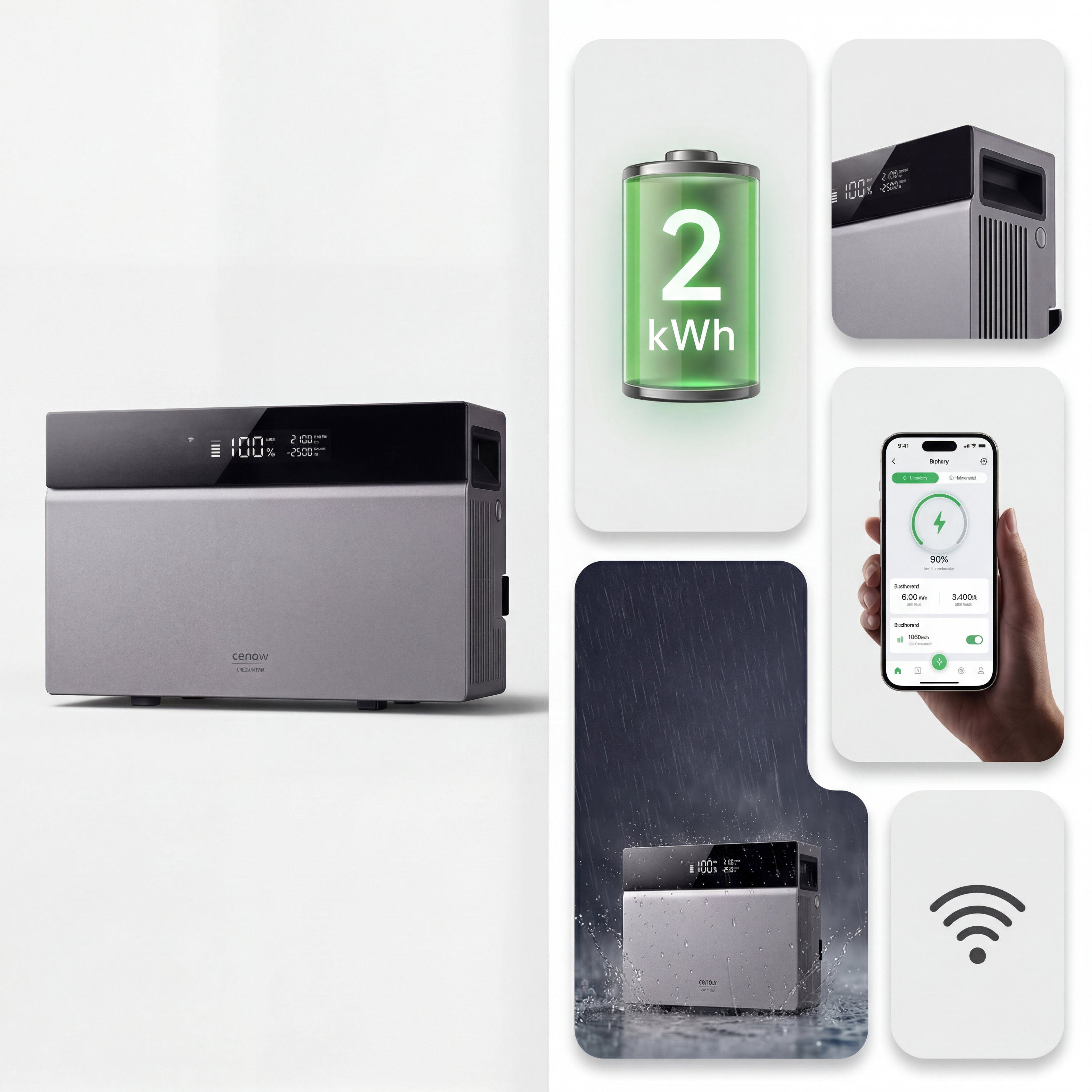 Conow CBE2000 Pro AIO 2 kWh Speicher für Balkonkraftwerke