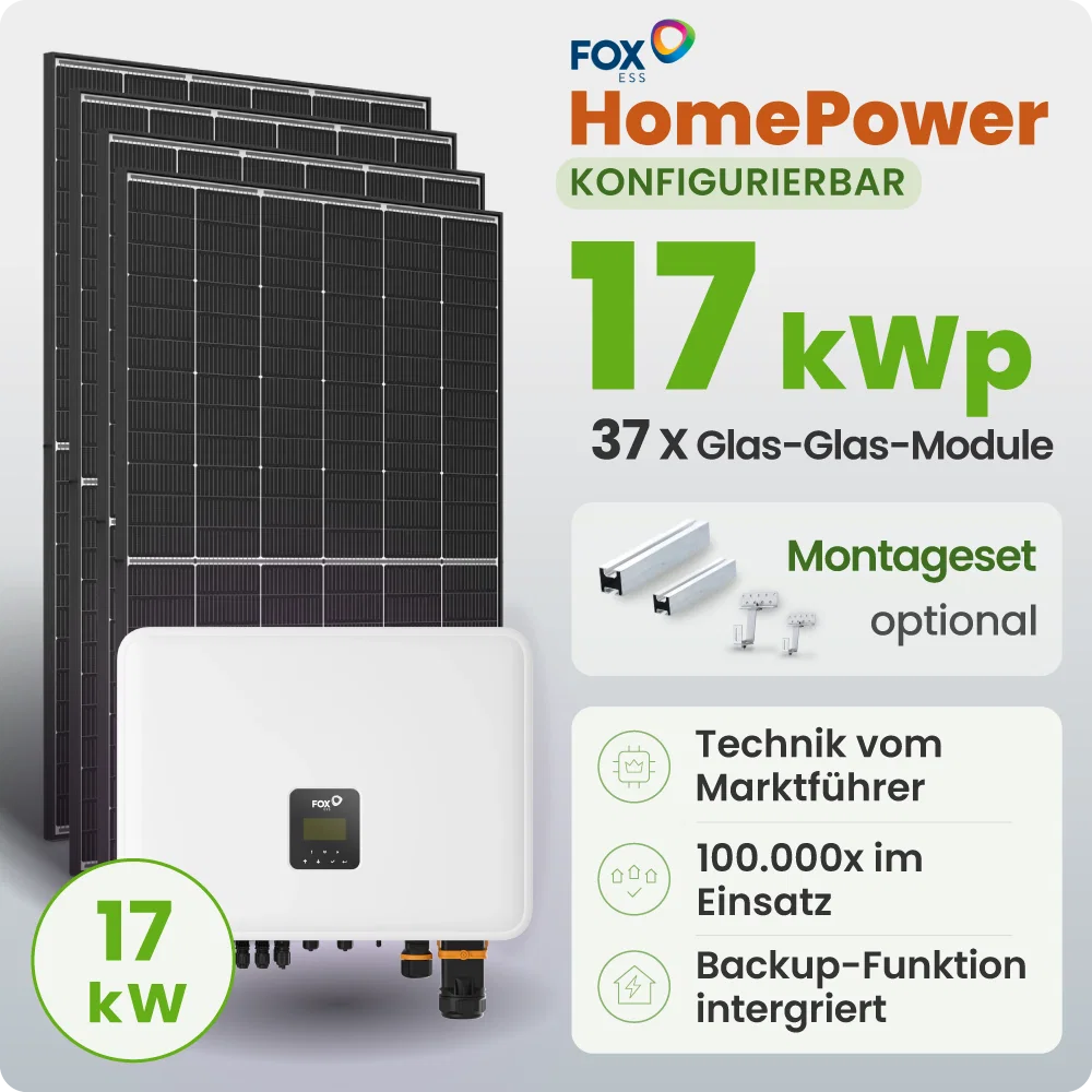 Tepto HomePower 17 kWp Sunpro FoxEss PV-Anlage Speicher erweiterbar
