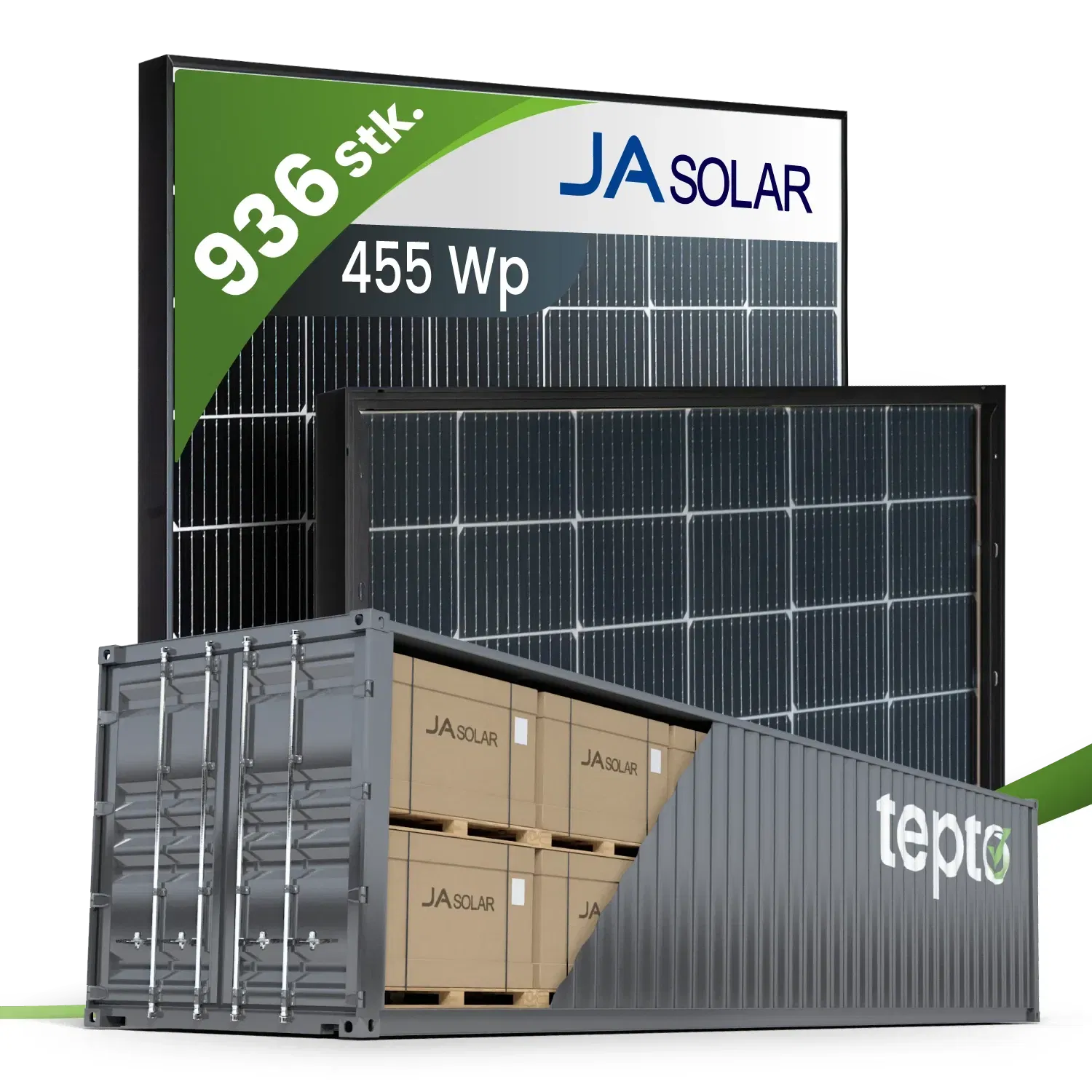JA Solar JAM54D40-LB/455Wp Bifazial Glas-Glas Black Frame (Container) JA Solar JAM54D40-LB/455Wp Bifazial Glas-Glas Black Frame (Container)