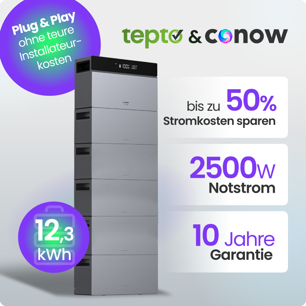 Stromspeicher, Speicher Tower, Notstrom, 2500W, 12,3 kWh