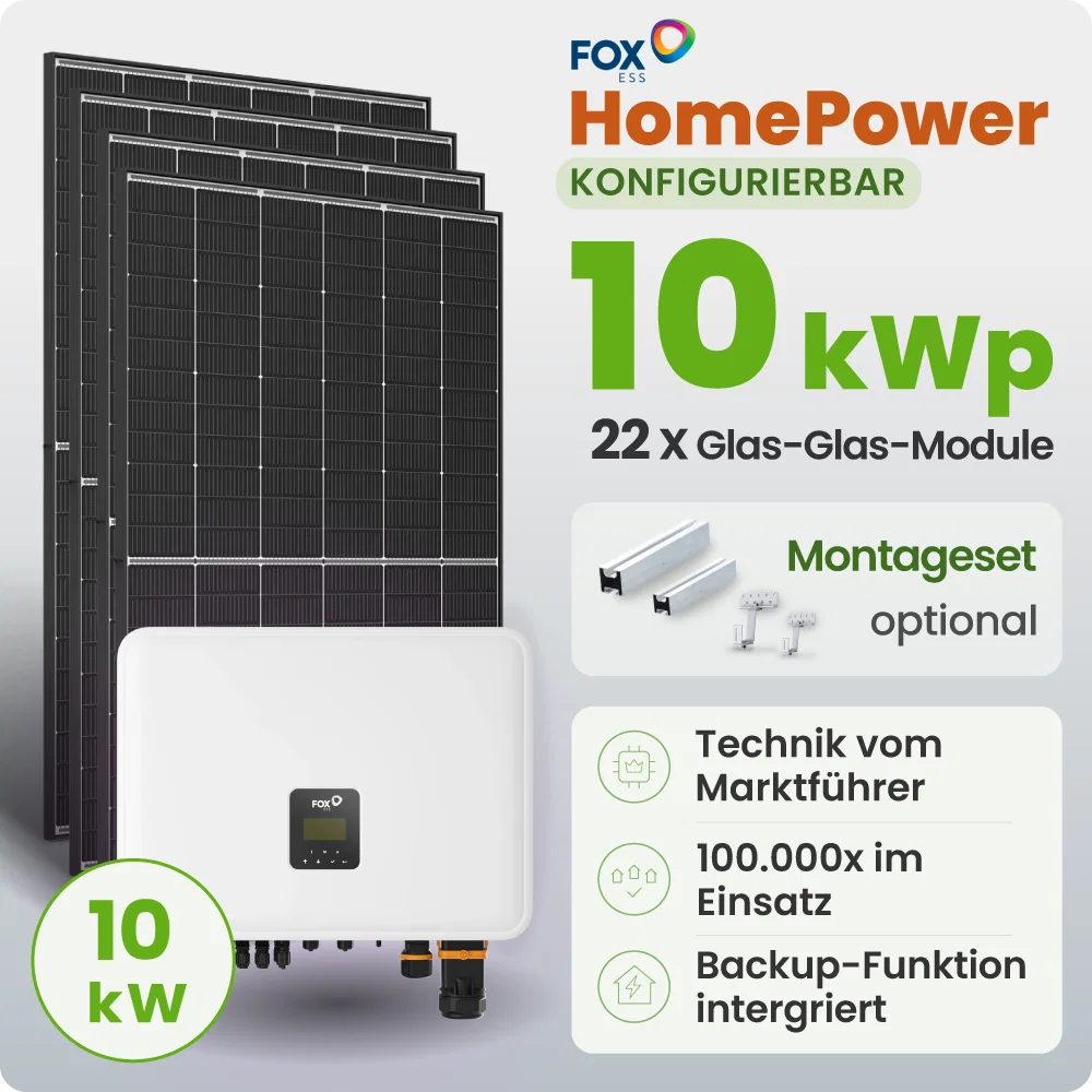 Tepto HomePower 10 kWp Sunpro FoxEss PV-Anlage Speicher erweiterbar
