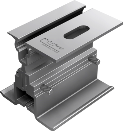 Klemmhalter, Aluminium, Schiene, Baugruppe, Verschlussschrauben