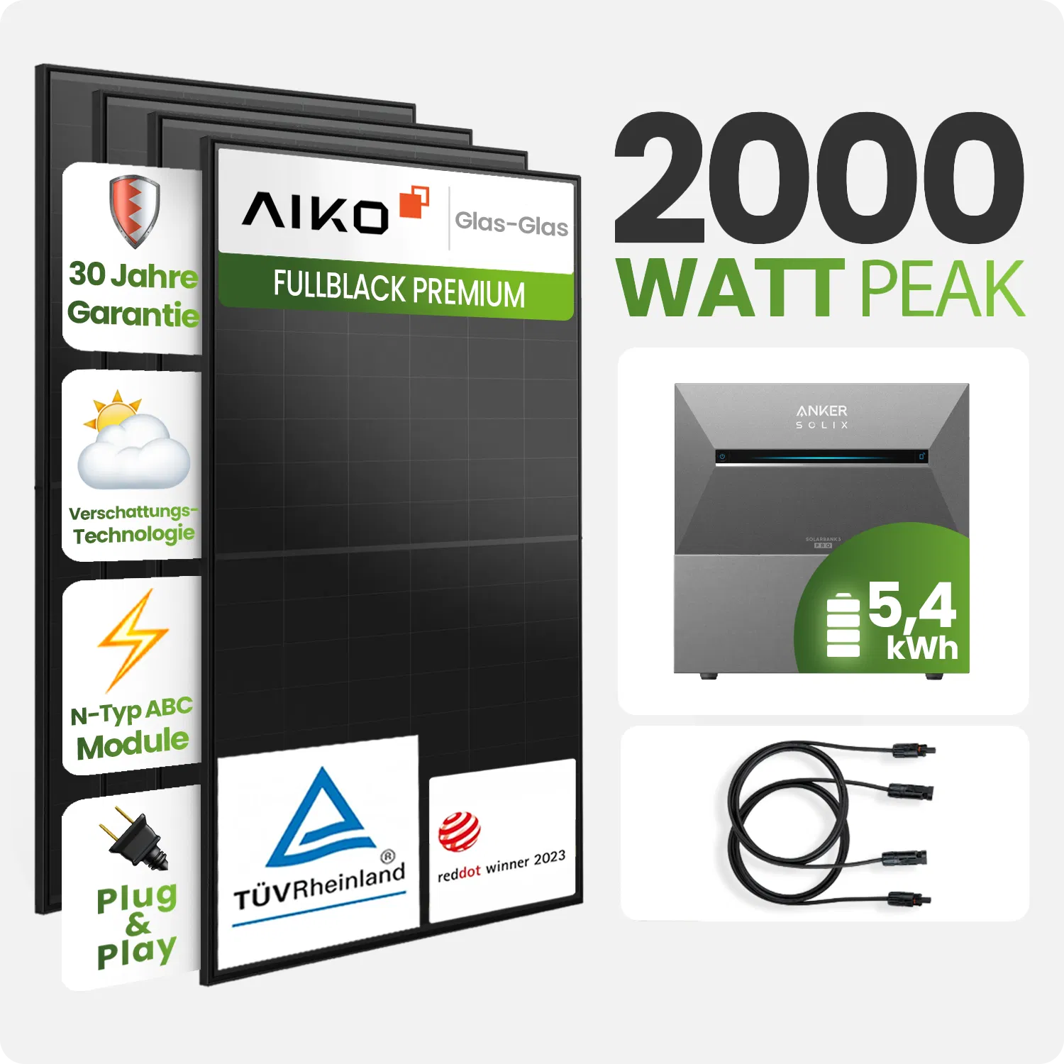 Tepto 2000W Balkonkraftwerk MaxPower mit 5,4 kWh Speicher Anker 3 Tepto 2000W Balkonkraftwerk MaxPower mit 5,4 kWh Speicher Anker 3