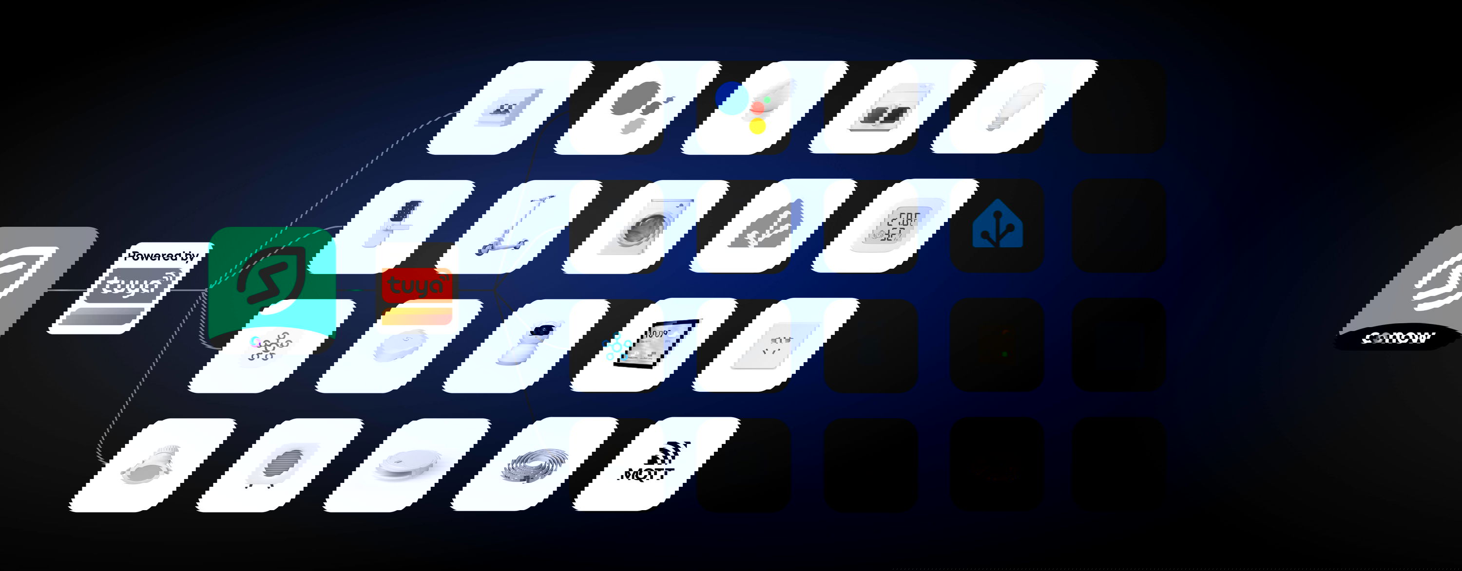 smarthome, IoT-Gerät, Smart-Stecker, Thermometer, LED-Lampe