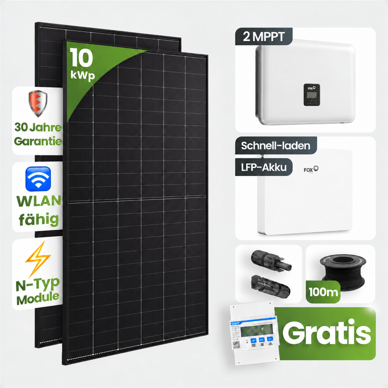 Solarmodul, PV-Modul, Solarpanel, 10 kWp, Gratishinweis