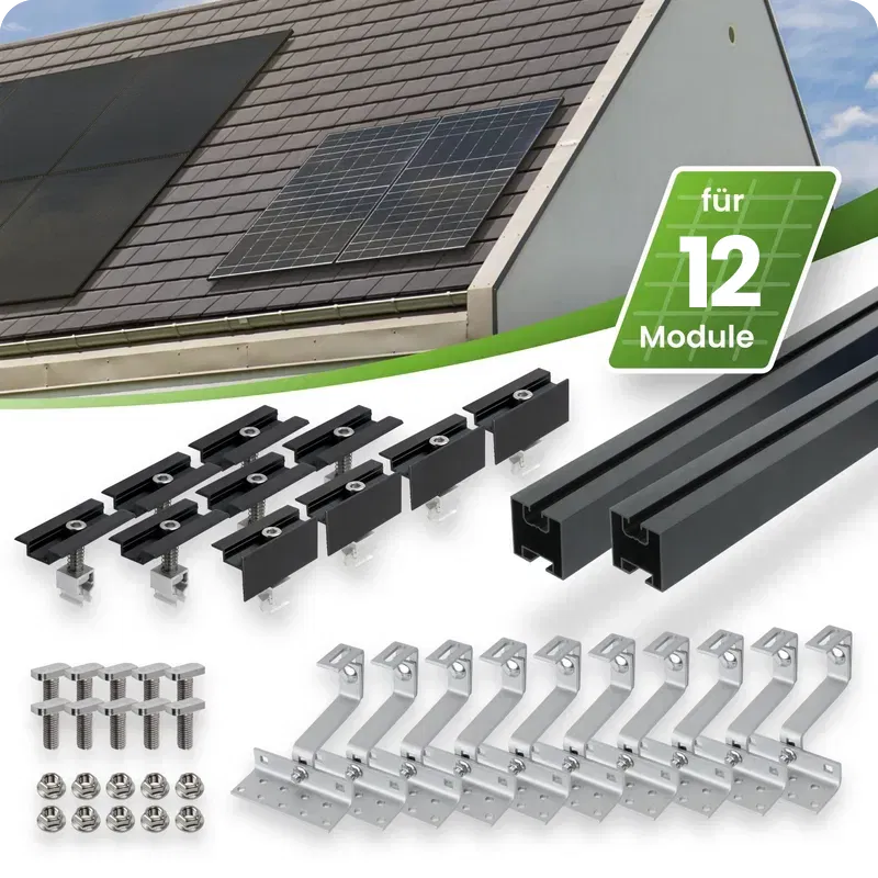 12 Module in 1ner Reihe