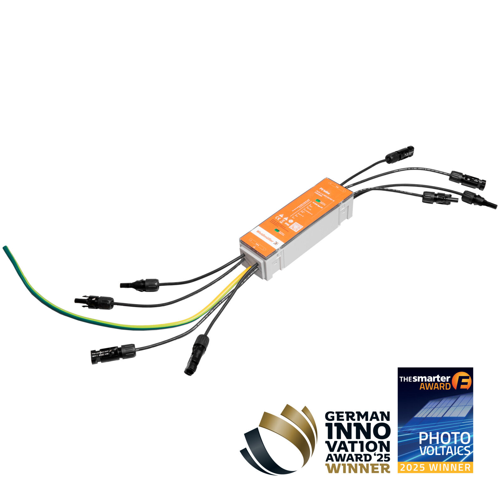 LED-Treiber, DC-Netzteil, Elektrikkabel, Orangene-Beschriftung,  Anschlussbündel