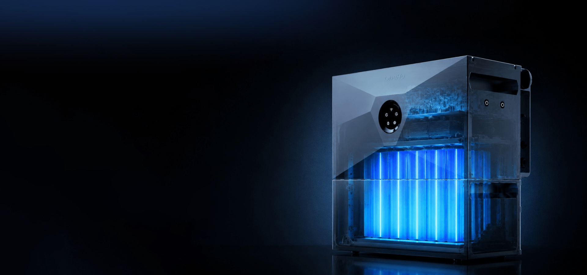 Kühlgerät, UV-Licht, LED-Licht, Kompaktgerät, Hochglanzgehäuse
