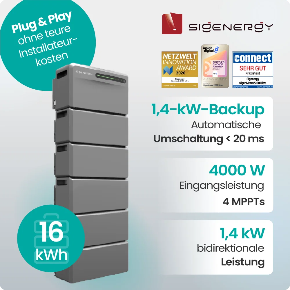 Sigenergy SigenMate Speicherpaket 16,008kWh
