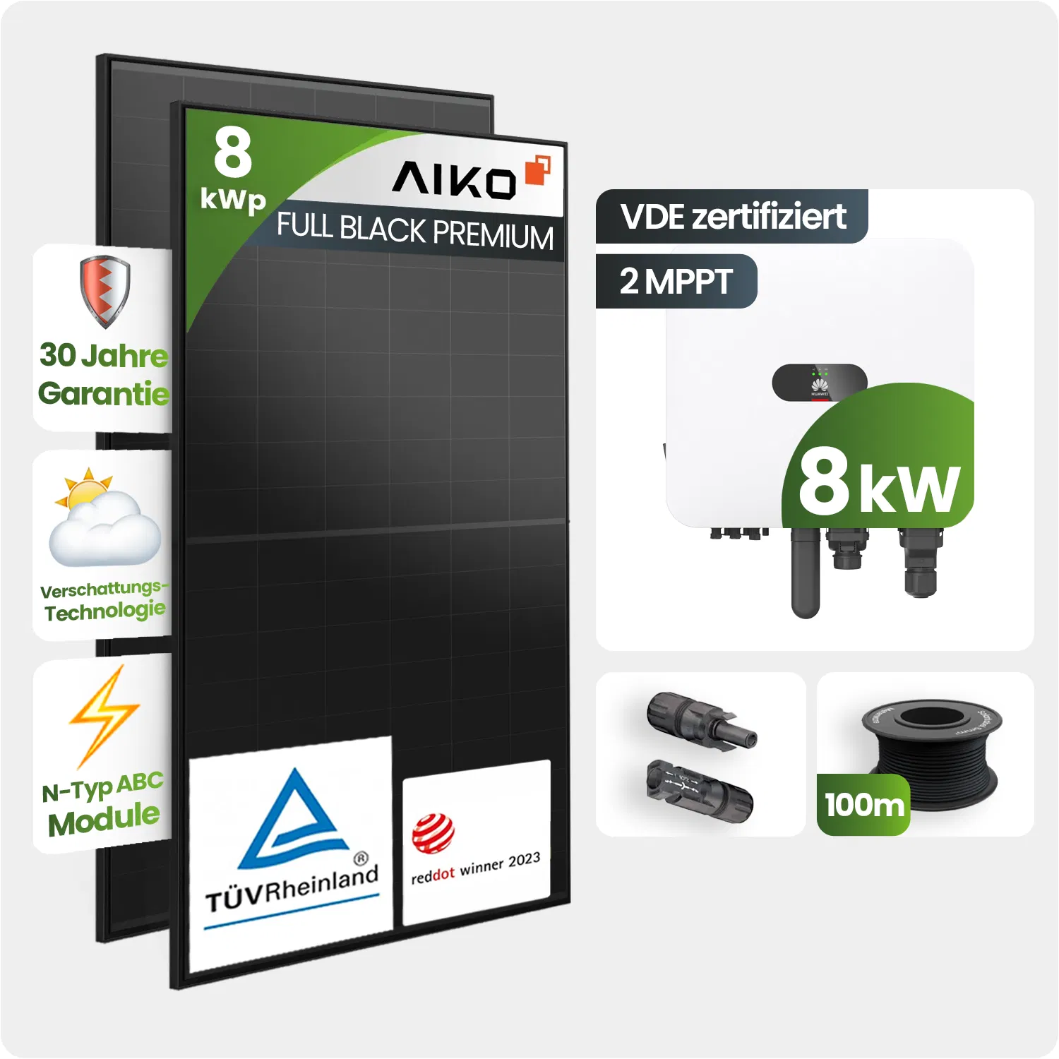 Tepto HomePremium 8 kWp Huawei PV-Anlage Speicher erweiterbar