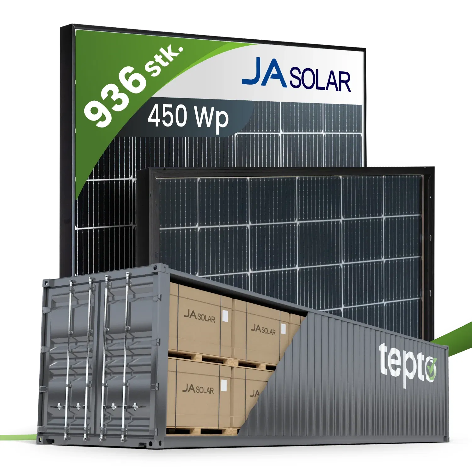 JA Solar JAM54D40-LB/450Wp Bifazial Glas-Glas Black Frame (Container) JA Solar JAM54D40-LB/450Wp Bifazial Glas-Glas Black Frame (Container)