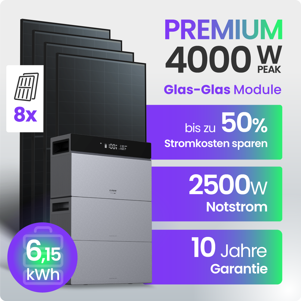 Solarglas-Fotovoltaik, Solarpanel, Batterie-System, Notstrom, Kundenvorteile